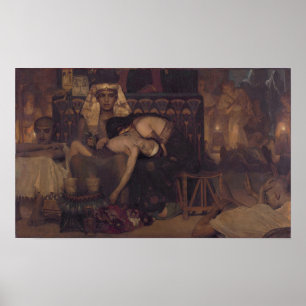 Alma-Tadema - Tod des ersten Sohn des Pharao Poster
