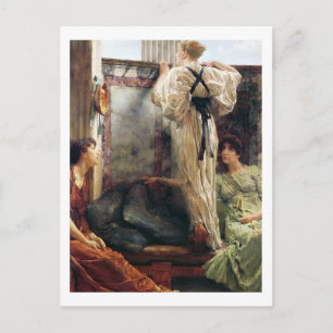 Alma-Tadema Who Is It?, 1884 Postkarte