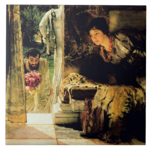 Alma-Tadema   willkommene Schritte, 1883 Fliese