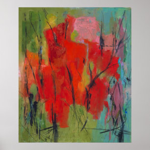 - Alma Woodsey Thomas rote Abstraktion Poster