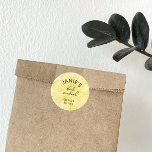 Almafi Lemon Junggeselinnen-Abschied   Bridal Butt Runder Aufkleber