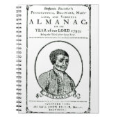 Almanach Benjamins Banneker Notizblock (Vorderseite)