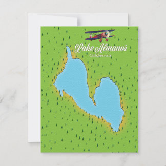 Almanor California USA-Karte