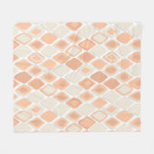 Almas Diamant-Kat-Weichpfirsich Fleecedecke (Vorderseite (Horizontal))