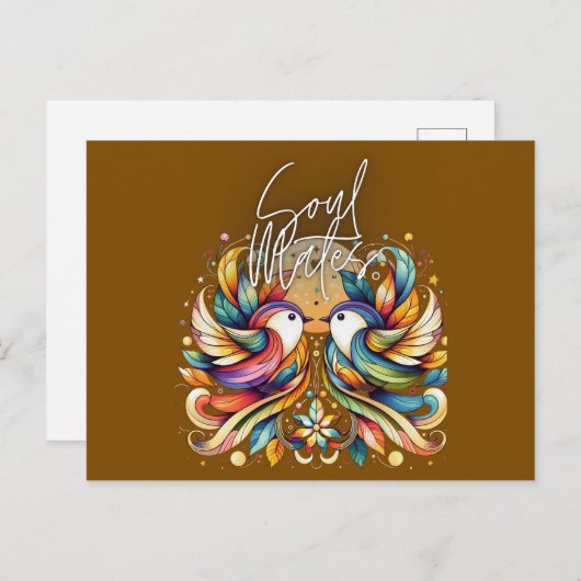 Almas Gemelas Postkarte (Vorne/Hinten)