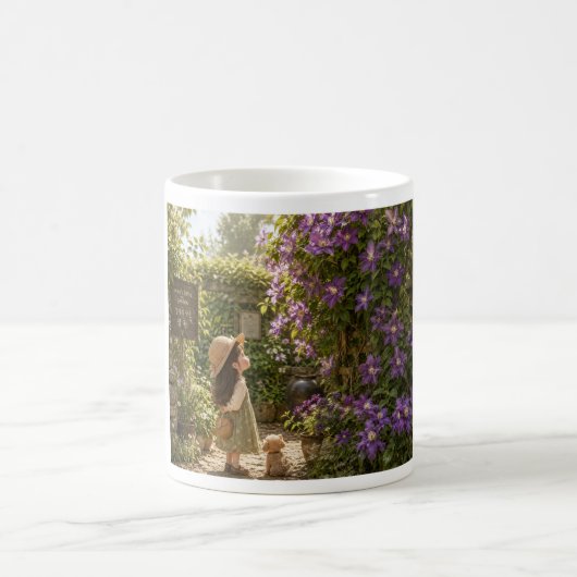 Almas lila Gartentasse Kaffeetasse (Mittel)