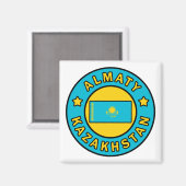 Almaty Kasachstan Magnet (Vorderseite/Rückseite)