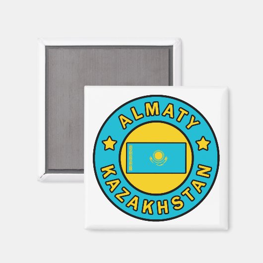 Almaty Kasachstan Magnet (Vorderseite/Rückseite)