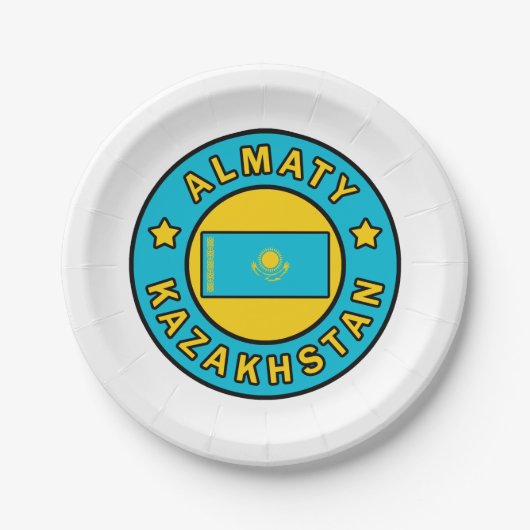 Almaty Kasachstan Pappteller (Vorderseite)