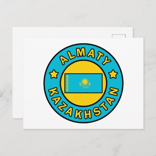Almaty Kasachstan Postkarte (Vorne/Hinten)