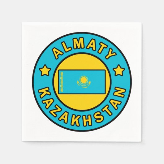 Almaty Kasachstan Serviette (Vorderseite)