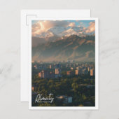 Almaty Kazakhstan Reiseansiedelung Postkarte (Vorne/Hinten)