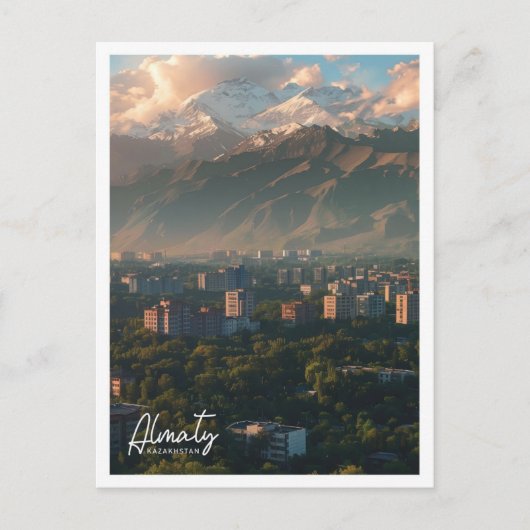 Almaty Kazakhstan Reiseansiedelung Postkarte (Vorderseite)