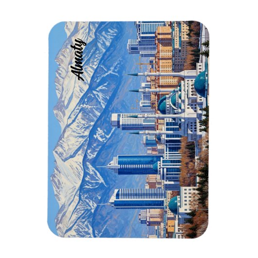 Almaty Kazakhstan Travel Magnet (Vertikal)