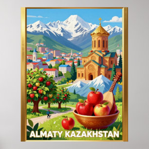 Almaty Tian Shan Bergreisen Poster