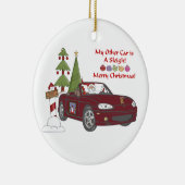 ALMC-Santa-Schlitten Keramikornament (Rechts)