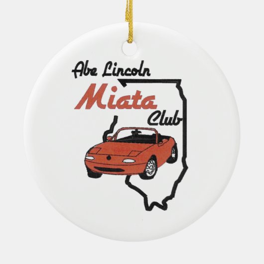 ALMC-Santa-Schlitten Keramikornament (Hinten)