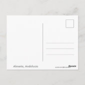 Almeria, Andalusien (Spanien) Postkarte (Rückseite)