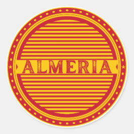 Almería City Pride Emblem – Spanish Identity Runder Aufkleber