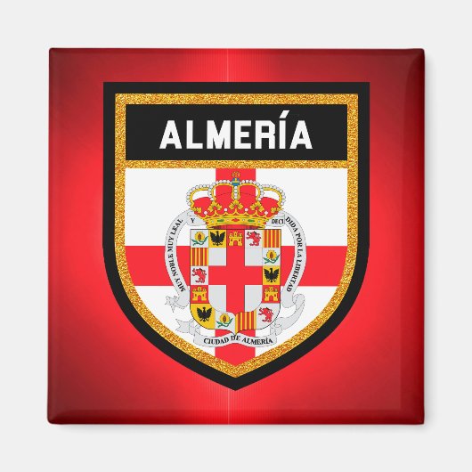 Almería Flag Magnet (Vorne)