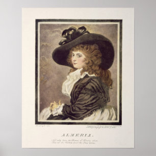 Almeria, graviert und Kneipe. durch John-RAPHAEL Poster