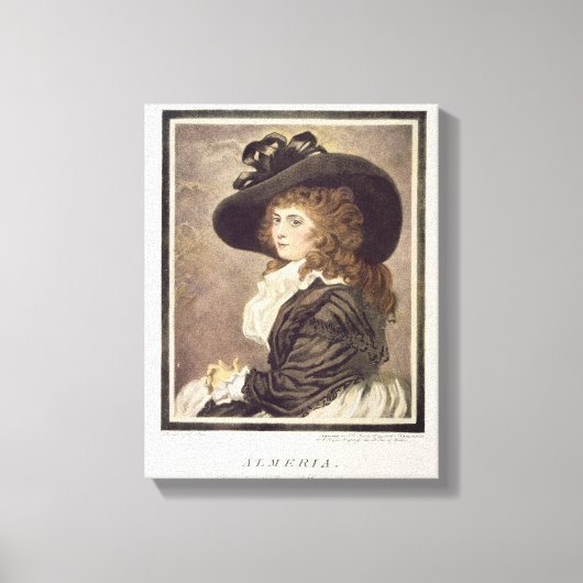 Almeria, Gravur und Pub von John Raphael Leinwanddruck (Vorderseite)