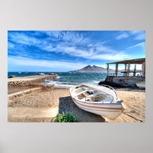 Almería, La Isleta del Moro | Mar Mediterráneo Poster (Vorne)