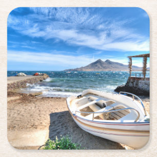 Almería, La Isleta Del Moro   Mrz Mediterráneo Rechteckiger Pappuntersetzer