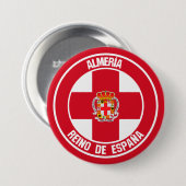 Almería Round Emblem Button (Vorne & Hinten)