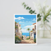 Almeria Spain Art vintage Reise Illustration Postkarte (Stehend Vorderseite)