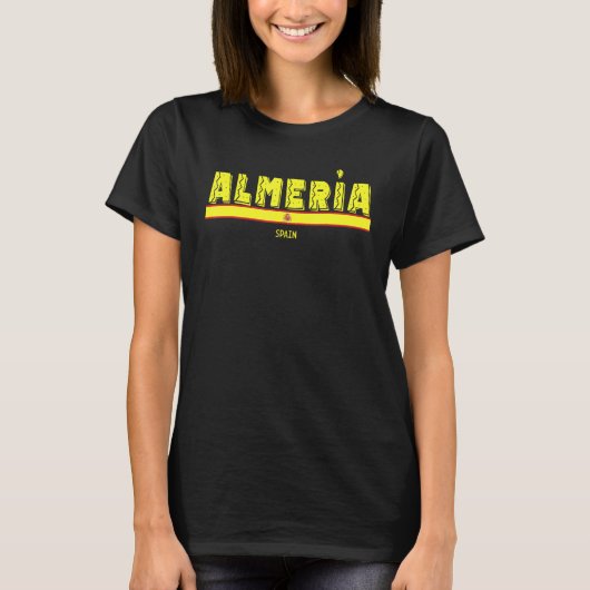 Almería Spanien Fahne Espana Touristeninformation T-Shirt (Vorderseite)