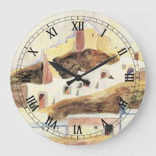 Almeria von Walter Gramatte, Vintage-Expressionism Große Wanduhr