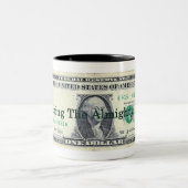 ALmighty Dollar Zweifarbige Tasse (Mittel)