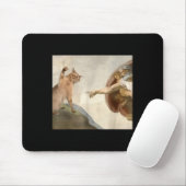 Almighty Slap Funny Cat Gottes Schöpfung von Adam  Mousepad (Mit Mouse)