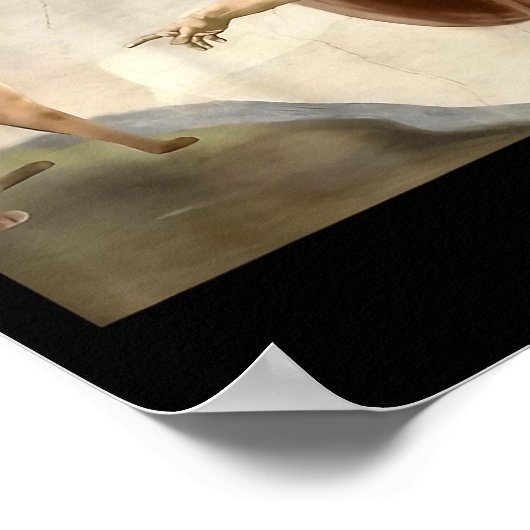 Almighty Slap Funny Cat Gottes Schöpfung von Adam Poster (Ecke)