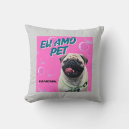 Almofada 40,6 cm x 40,6 cm Pet Pink Kissen