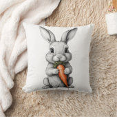 Almofada Coelho com Cenoura Kissen (Decke)