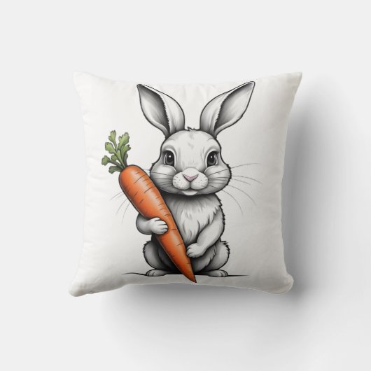 Almofada Coelho com Cenoura Kissen (Rückseite)