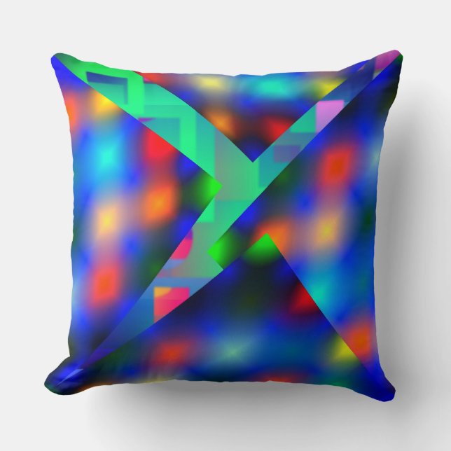 Almofada colorida em estilo luzes embaçadas e mais kissen (Vorderseite)