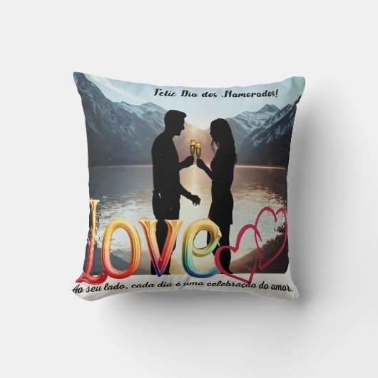Almofada com estampa comemorativa, namorados kissen (Vorderseite)