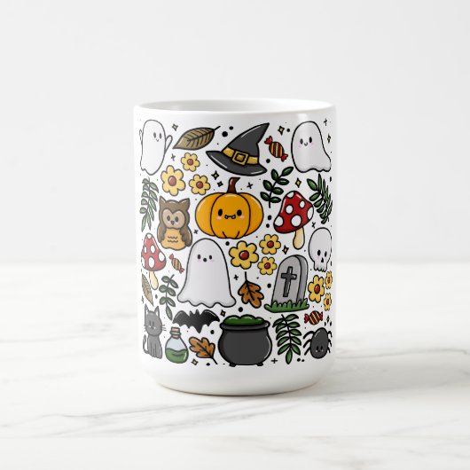 Almofada com estampa fofa de Halloween Kaffeetasse (Mittel)