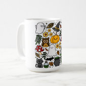 Almofada com estampa fofa de Halloween Kaffeetasse (Vorderseite Links)
