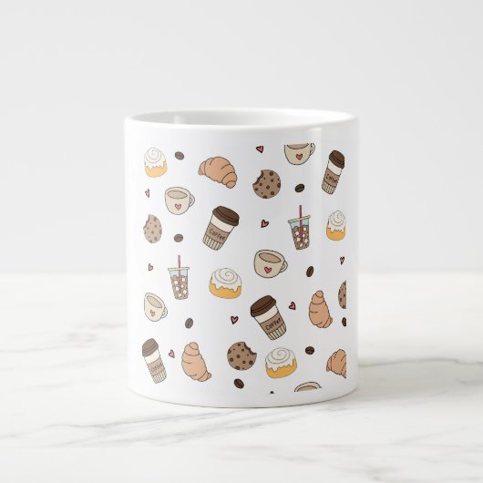 Almofada decorativa coffee lovers Jumbo-Tasse (Vorderseite)