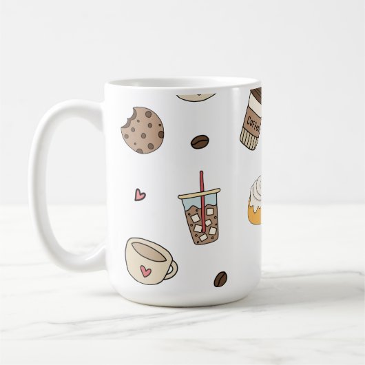 Almofada decorativa coffee lovers kaffeetasse (Links)