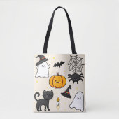 Almofada fofa com desenho Happy Halloween Tasche (Vorderseite)