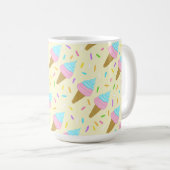 Almofada fofa com estampa contínua de sorvetes kaffeetasse (VorderseiteRechts)