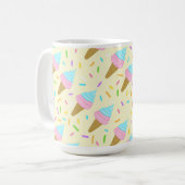 Almofada fofa com estampa contínua de sorvetes kaffeetasse (Vorderseite Links)