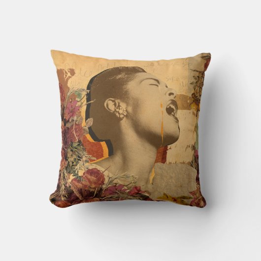 ALMOFADA JAZZ - BILLIE HOLIDAY KISSEN (Vorderseite)