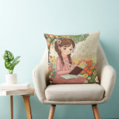 almofada Menina no Jardim Kissen (Stuhl )