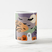 Almofada noite de halloween abóboras e fantasmas kaffeetasse (Mittel)